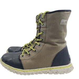 Sorel Women's Black Khaki Cozy 1964 NL2296-213 Ankle Winter Boots Size 8